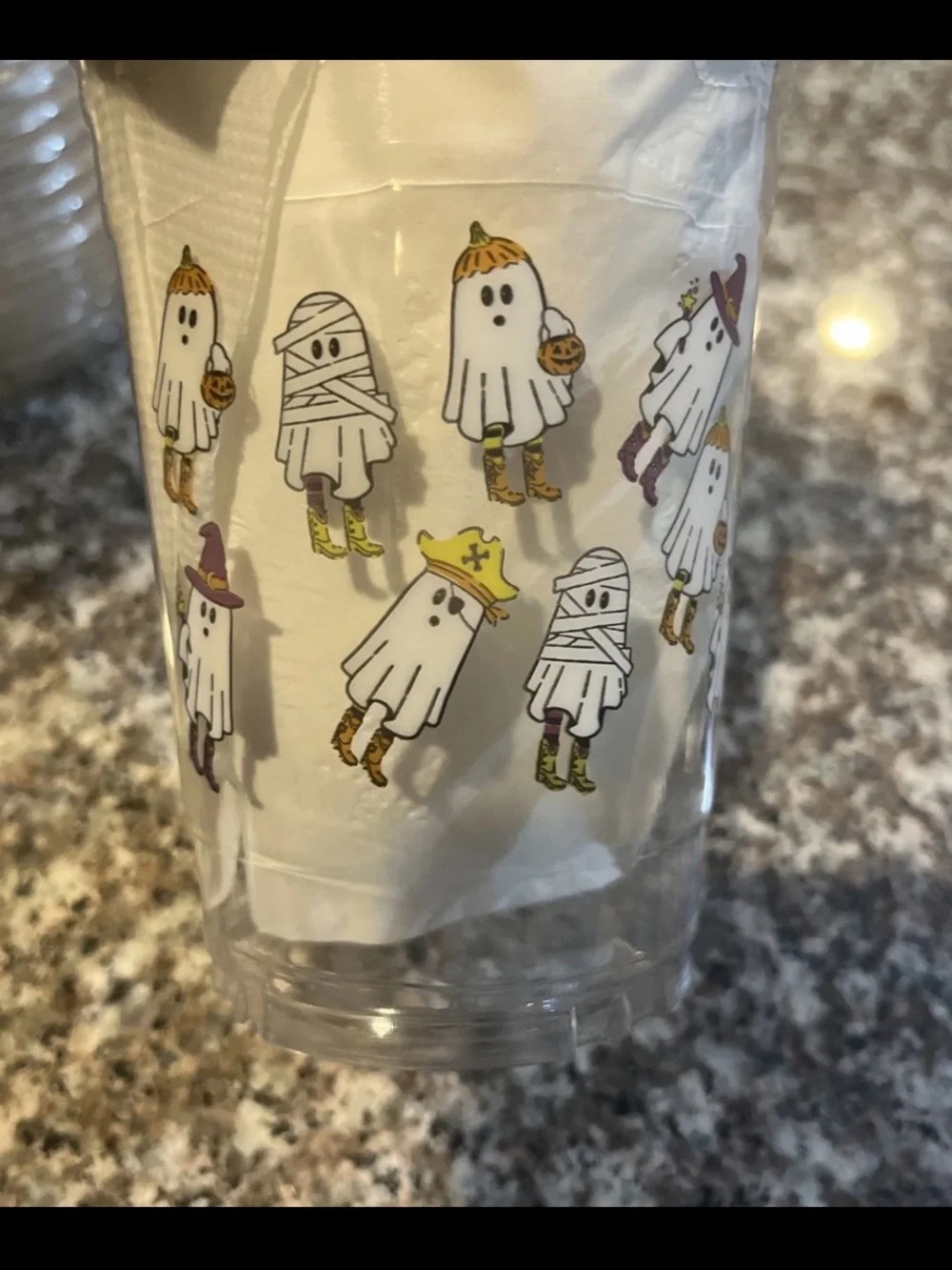 HEB Cowboy Boo Halloween Ghost Cups 10 Pack SEALED Destination Holiday Western